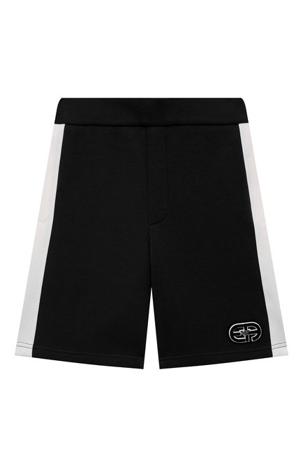 Детские хлопковые шорты EMPORIO ARMANI разноцветного цвета, арт. 3L4SJ8/1JHSZ | Фото 1 (Материал внешний: Хлопок; Случай: Повседневный)