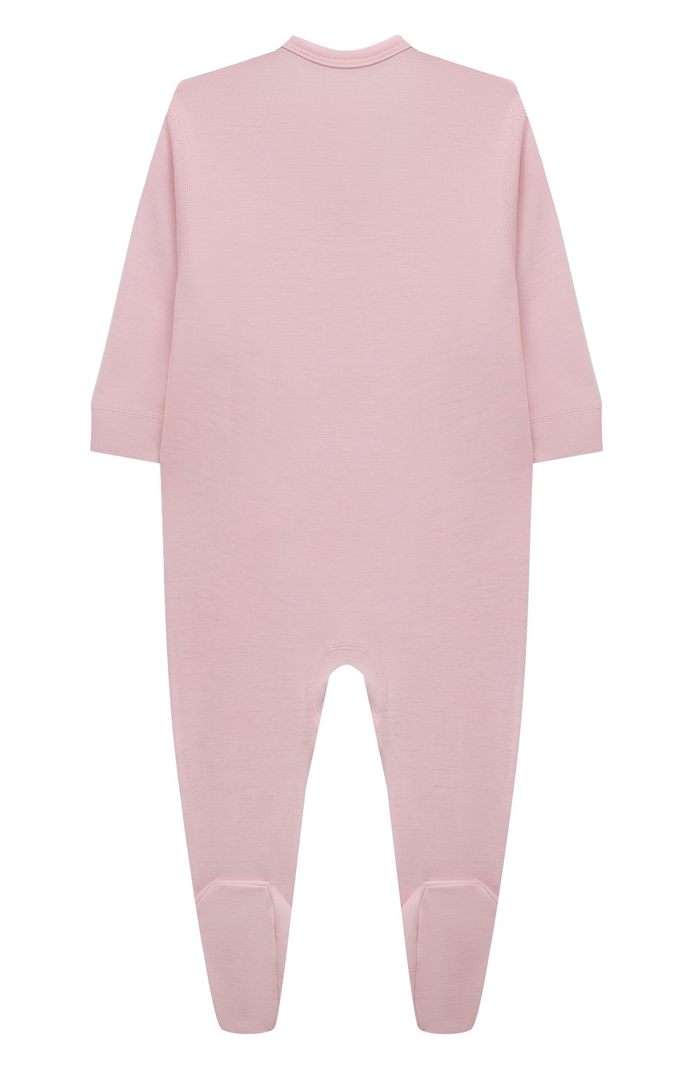 Детский шерстяной комбинезон NORVEG розового цвета, арт. 5SBOURU-042 | Фото 2 (Материал внешний: Шерсть; Кросс-КТ НВ: Комбинезон - одежда)