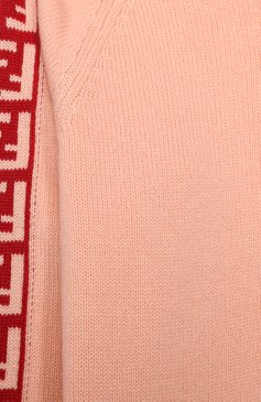 Детский кашемировый кардиган с капюшоном FENDI розового цвета, арт. JUG006/A8LH/8A-12+ | Фото 3 (Материал внешний: Шерсть, Кашемир; Рукава: Длинные; Региональные ограничения белый список (Axapta Mercury): RU; Девочки Кросс-КТ: Кардиган-одежда; Ростовка одежда: 10 - 11 лет | 140 - 146см, 13 - 15 лет | 158 см, 12 лет | 152 см, 8 лет | 128 см)