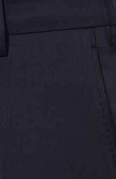 Мужские брюки из смеси шерсти и хлопка BERWICH темно-синего цвета, арт. SC/1/LR120U | Фото 5 (Материал внешний: Шерсть, Хлопок; Длина (брюки, джинсы): Стандартные; Стили: Классический; Случай: Формальный)