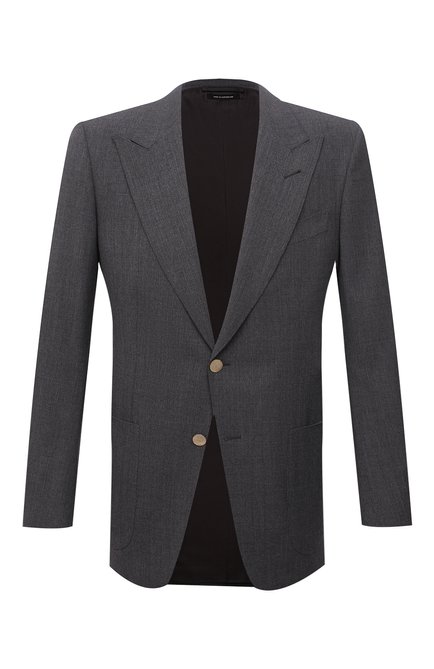 Мужской шерстяной пиджак TOM FORD темно-серого цвета по цене 324500 руб., арт. Q22R70/11HA40 | Фото 1