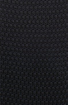 Мужской шелковый вязаный галстук ZEGNA темно-синего цвета, арт. Z9F931GG | Фото 3 (Материал: Текстиль, Шелк; Принт: Без принта; Материал внутренний: Не назначено; Материал сплава: Проставлено; Нос: Не проставлено)