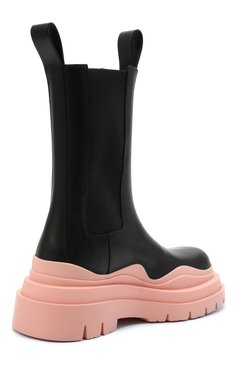 Женские кожаные ботинки bv tire BOTTEGA VENETA светло-розового цвета, арт. 630297/VBS50 | Фото 4 (Подошва: Платформа; Каблук высота: Низкий; Материал внутренний: Натуральная кожа; Региональные ограничения белый список (Axapta Mercury): RU; Материал утеплителя: Без утеплителя; Женское Кросс-КТ: Челси-ботинки)