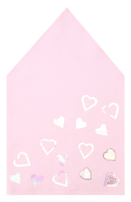 Детская хлопковая бандана IL TRENINO розового цвета, арт. 18 6365/E0 | Фото 1 (Материал: Хлопок, Текстиль; Статус проверки: Проверено, Проверена категория)