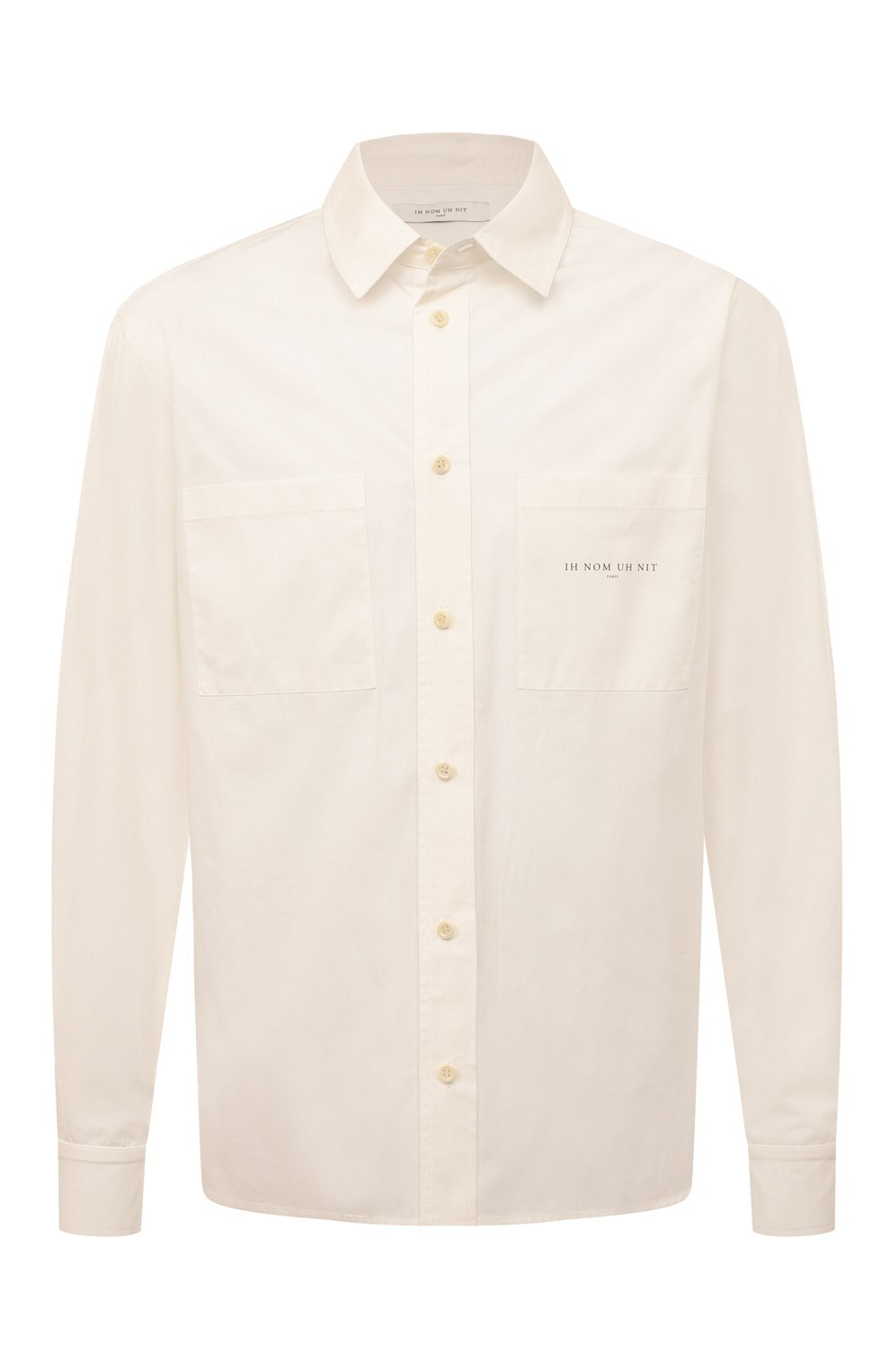 Рубашки Ih Nom Uh Nit, Хлопковая рубашка Ih Nom Uh Nit, Индия, Белый, Хлопок: 100%;, 13365154  - купить