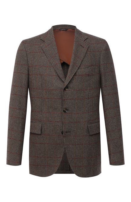 Мужской кашемировый пиджак LORO PIANA темно-коричневого цвета по цене 388000 руб., арт. FAI7710 | Фото 1