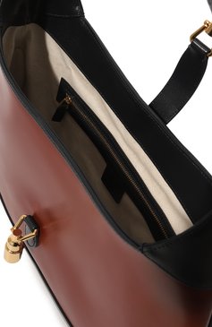 Женская сумка jackie 1961 medium GUCCI коричневого цвета, арт. 636710 10OBG | Фото 5 (Сумки-технические: Сумки top-handle; Размер: medium; Материал: Натуральная кожа)