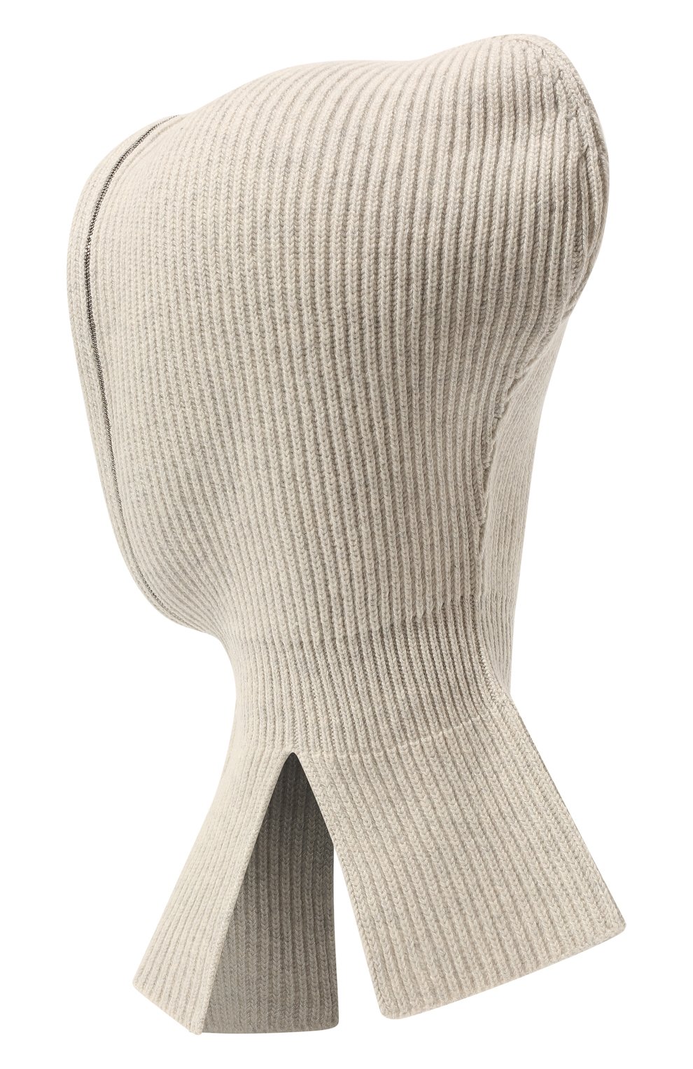 Детского шапка-балаклава из кашемира BRUNELLO CUCINELLI серого цвета, арт. B12M70389B | Фото 2 (Материал: Текстиль, Кашемир, Шерсть)
