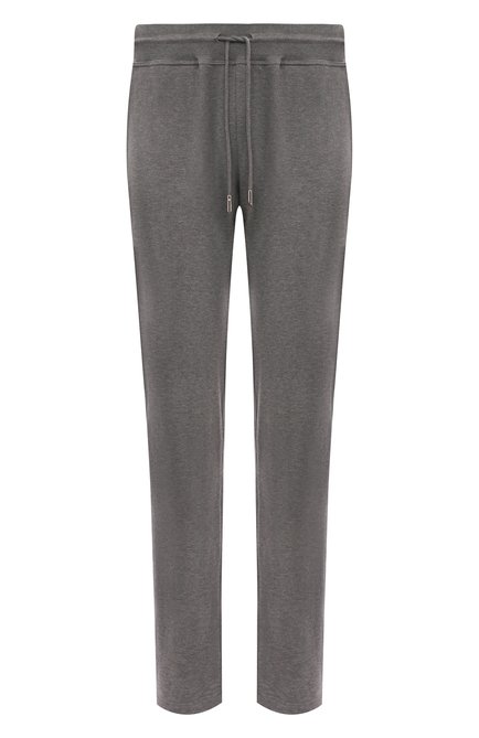 Мужские хлопковые брюки KITON светло-серого цвета, арт. UK1051M | Фото 1 (Случай: Повседневный; Длина (брюки, джинсы): Стандартные; Материал внешний: Хлопок; Стили: Кэжуэл)