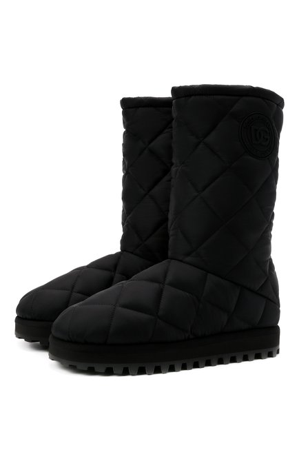 Мужские текстильные сапоги city boots DOLCE & GABBANA черного цвета по цене 84350 руб., арт. CS1904/AQ125 | Фото 1