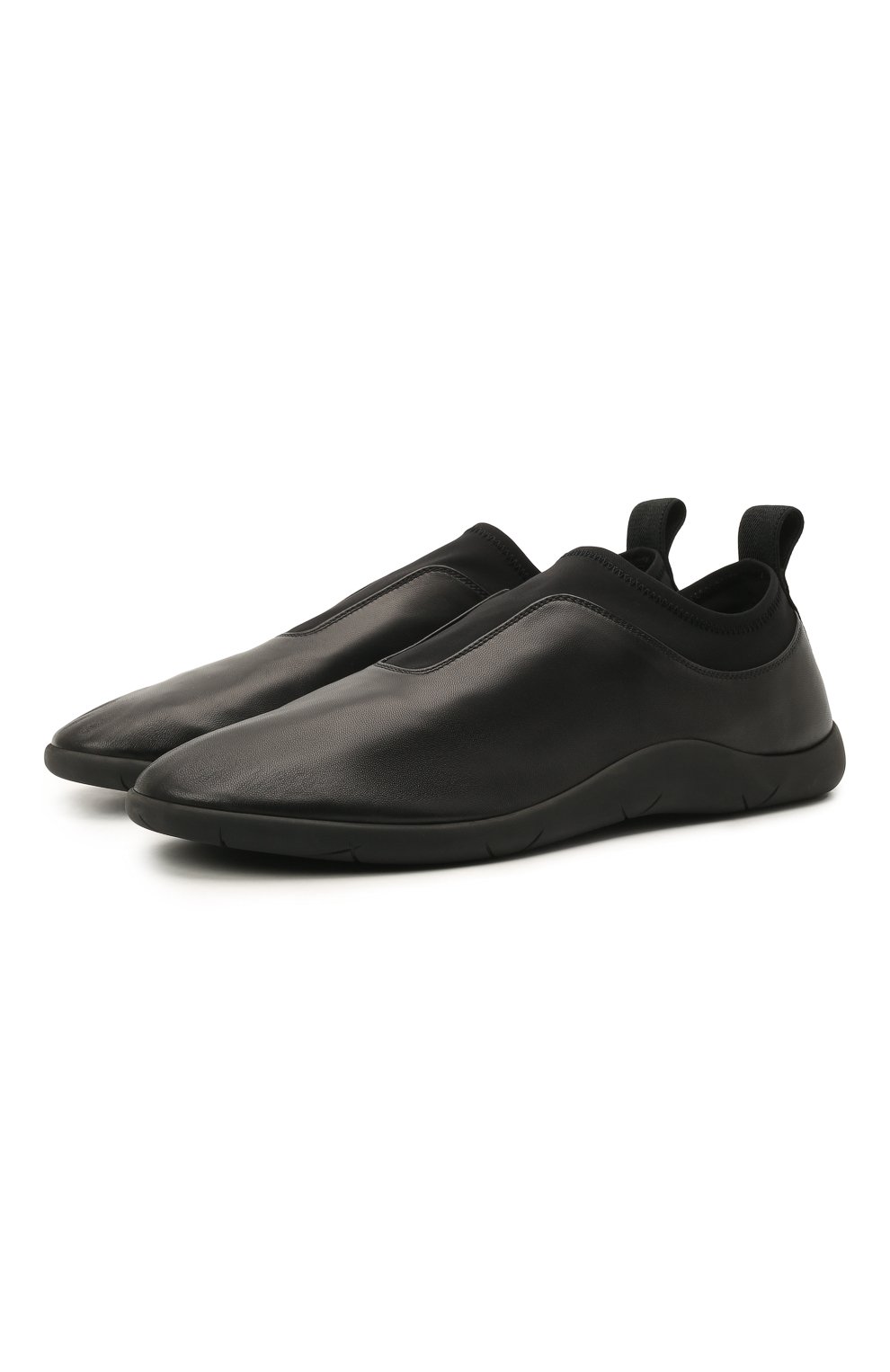 Кожаные кроссовки Bottega Veneta Чёрный 651305/V03V1 5551652