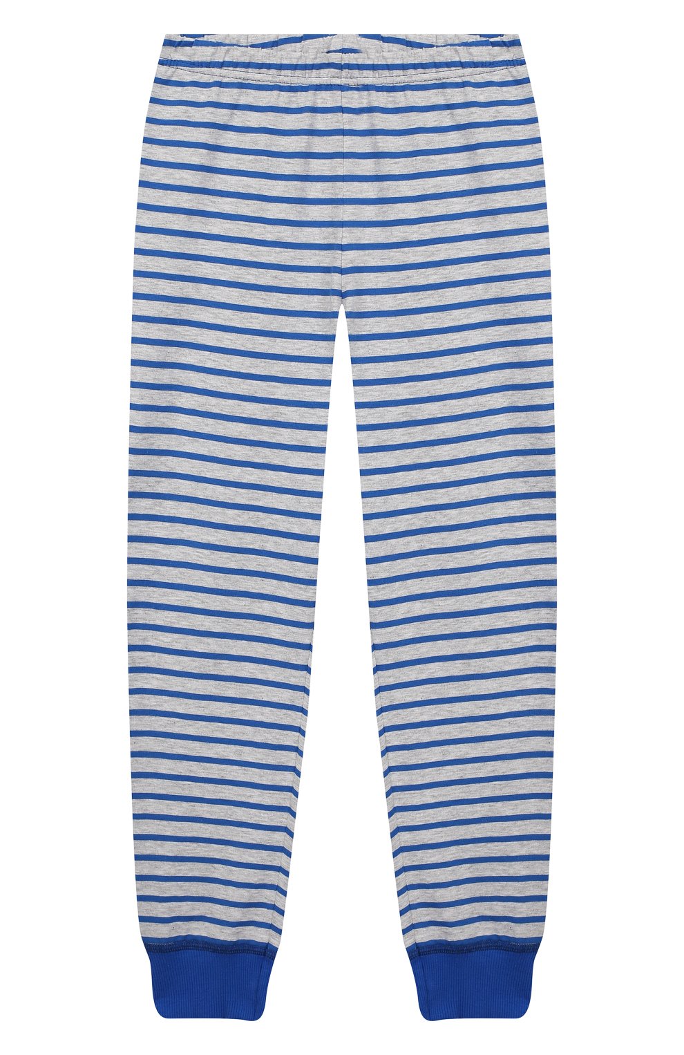 Женская хлопковая пижама SANETTA синего цвета, арт. 232449 0519 | Фото 4 (Рукава: Длинные; Материал внешний: Хлопок)