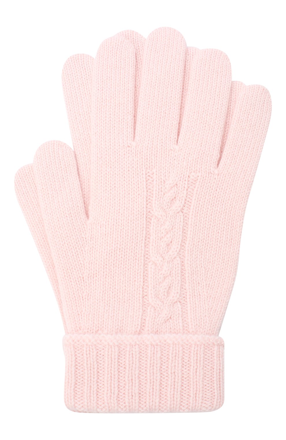 Детские кашемировые перчатки LORO PIANA розового цвета, арт. FAI7332 | Фото 1 (Материал: Текстиль, Кашемир, Шерсть; Региональные ограничения белый список (Axapta Mercury): RU; Материал сплава: Проставлено; Нос: Не проставлено)