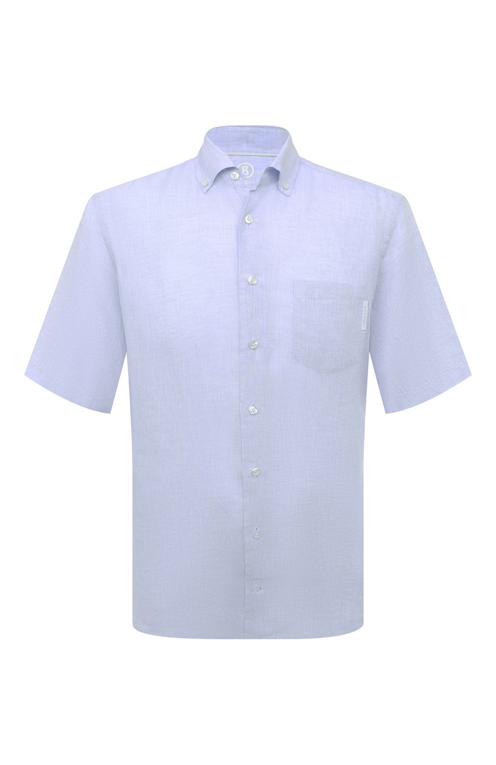 Льняная рубашка Bogner синего цвета