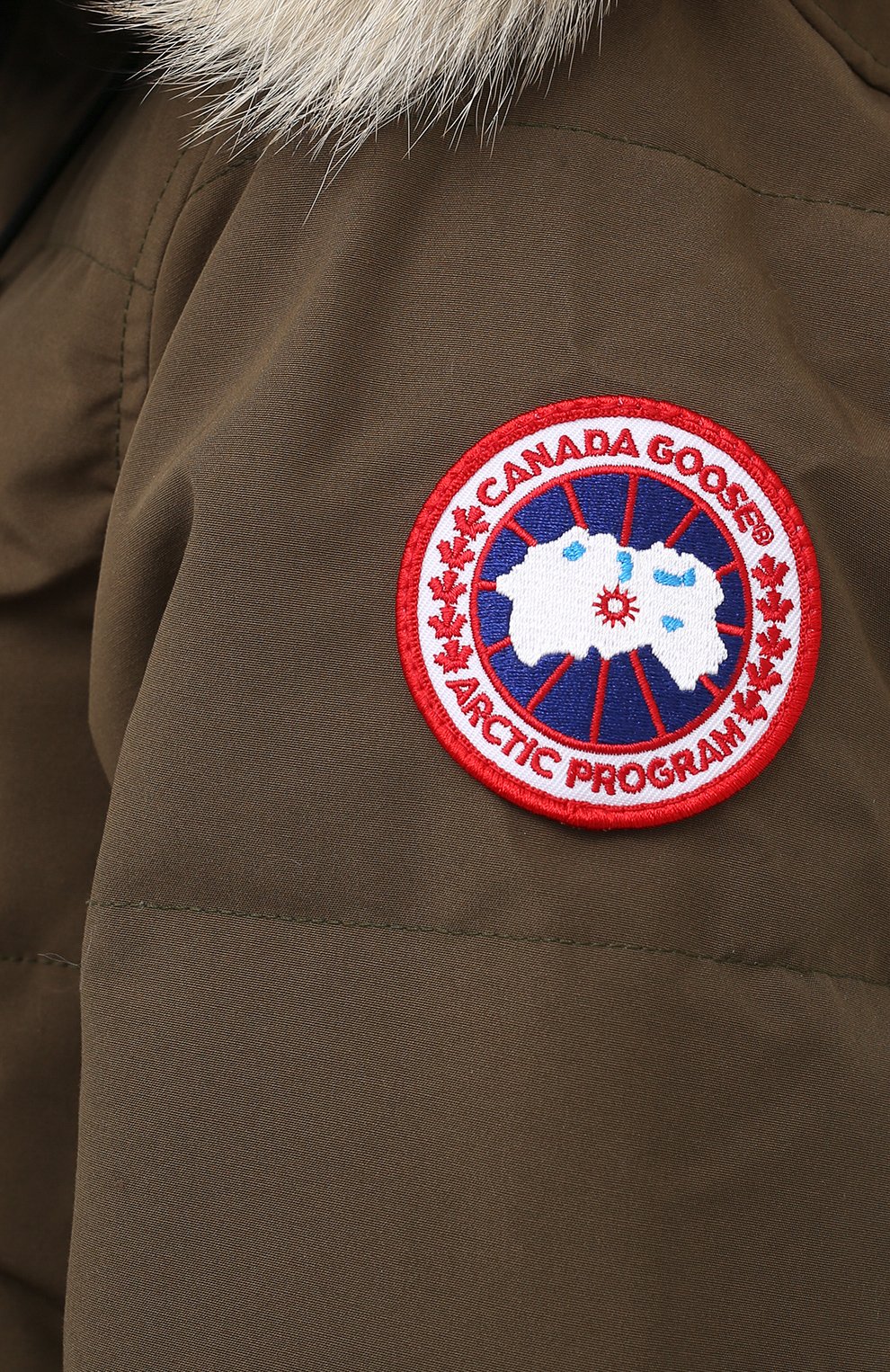 Женский пуховик shelburne CANADA GOOSE хаки цвета, арт. 3802L | Фото 5 (Рукава: Длинные; Длина (верхняя одежда): До колена, До середины бедра; Материал внешний: Синтетический материал, Полиэстер; Кросс-КТ: Пуховик; Материал сплава: Проставлено, Проверено; Материал подклада: Синтетический материал; Статус проверки: Проверено, Проверена категория; Драгоценные камни: Проставлено; Материал утеплителя: Пух и перо)