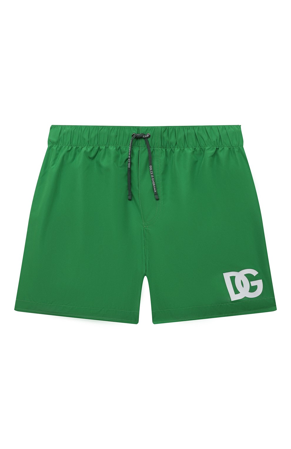 Детские плавки-шорты DOLCE & GABBANA зеленого цвета, арт. L4J840/G7H2U/2-6 | Фото 1 (Кросс-КТ: Пляж; Материал внешний: Синтетический материал; Материал сплава: Проставлено; Нос: Не проставлено)