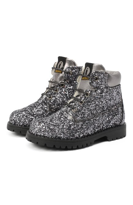 Детские ботинки WALKEY серебряного цвета по цене 13050 руб., арт. Y1A4-41132-1150/25-29 | Фото 1
