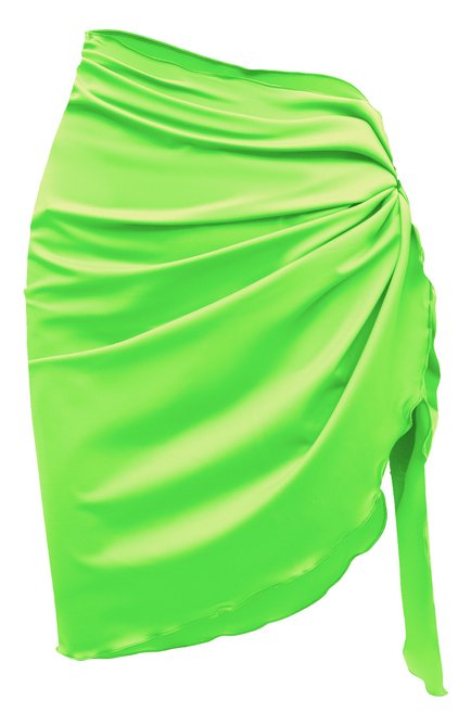 Женский юбка NATAYAKIM салатового цвета, арт. NY-100BW | Фото 1 (Материал внешний: Синтетический материал; Женское Кросс-КТ: Раздельные купальники, Юбка-пляжная одежда)