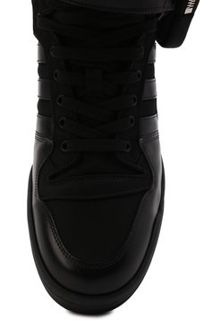 Мужского комбинированные кеды adidas for prada re-nylon PRADA черного цвета, арт. 2TG193-3LJX-F0557 | Фото 8 (Кросс-КТ: хайтопы; Материал внешний: Синтетический материал)