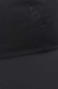 Мужской бейсболка LORO PIANA темно-синего цвета, арт. FAB1977 | Фото 3 (Материал: Текстиль, Синтетический материал)
