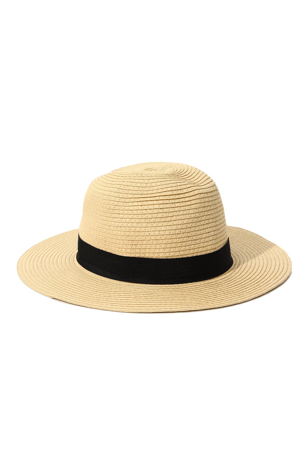 Женская шляпа fedora MELISSA ODABASH бежевого цвета, арт. FED0RA | Фото 1 (Материал сплава: Проставлено; Нос:  Не проставлено; Материал: Растительное волокно)