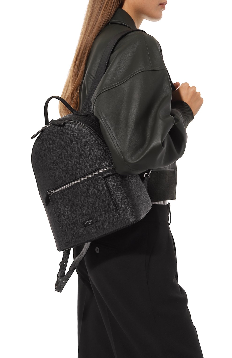 Женский рюкзак ninon LANCEL черного цвета, арт. A12093 | Фото 2 (Материал: Натуральная кожа; Стили: Кэжуэл)
