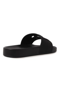 Женские шлепанцы st. barth DOLCE & GABBANA черного цвета, арт. CW2079/A0666 | Фото 5 (Подошва: Платформа; Материал внешний: Резина)