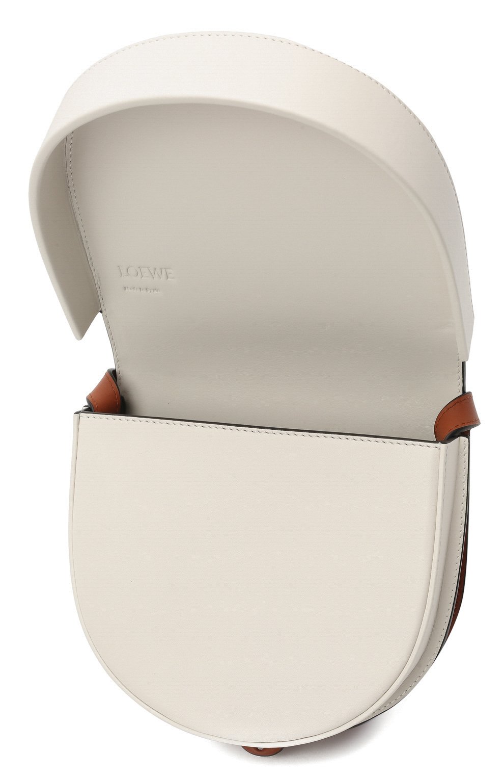 Женская сумка heel LOEWE белого цвета, арт. A894A01X02 | Фото 5 (Сумки-технические: Сумки через плечо; Материал: Натуральная кожа; Размер: mini; Ремень/цепочка: На ремешке)