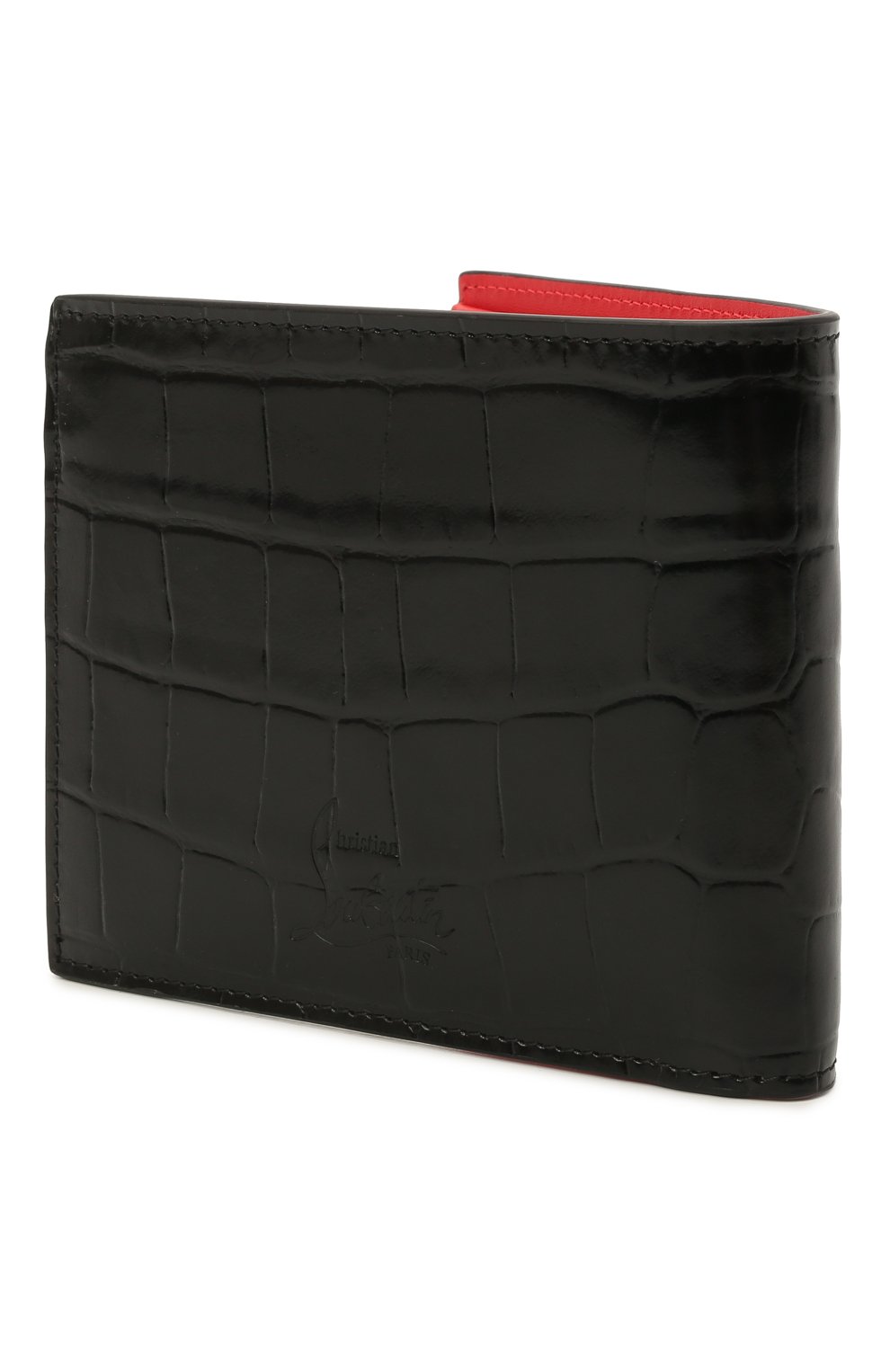 Мужской кожаное портмоне coolcard CHRISTIAN LOUBOUTIN черного цвета, арт. 3205300/M C00LCARD | Фото 2 (Материал: Натуральная кожа)