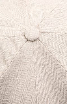 Мужская льняное кепи BRUNELLO CUCINELLI кремвого цвета, арт. MH4549945 | Фото 4 (Материал: Текстиль, Лен)