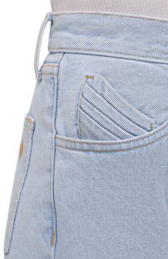 Женские джинсы THE ATTICO светло-голубого цвета, арт. 221WCP73/D030 | Фото 5 (Длина (брюки, джинсы): Удлиненные; Кросс-КТ: Деним; Силуэт Ж (брюки и джинсы): Прямые; Стили: Гранж; Материал сплава: Проставлено; Нос: Не проставлено; Материал внешний: Хлопок, Деним; Драгоценные камни: Проставлено)