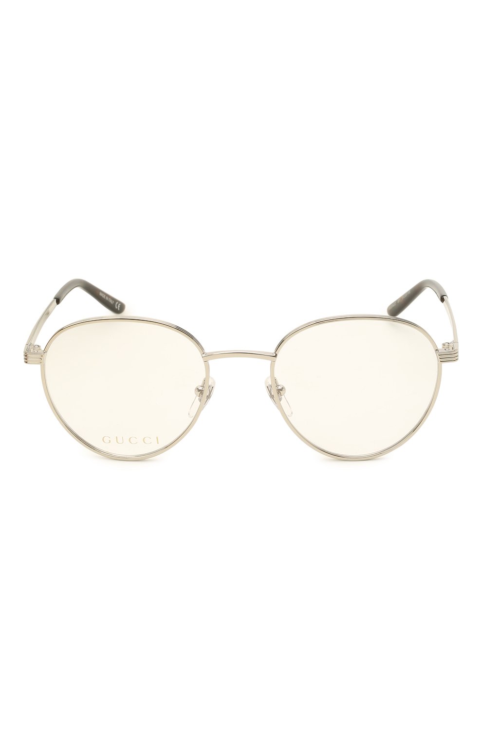 Женские оправа GUCCI серебряного цвета, арт. GG0942 001 | Фото 3 (Региональные ограничения белый список (Axapta Mercury): RU; Тип очков: Оправа; Кросс-КТ: Оправы-унисекс; Очки форма: Круглые; Оптика Гендер: оптика-унисекс)
