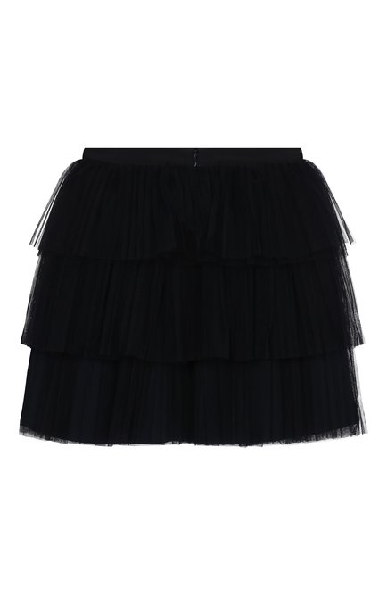 Детская юбка LANVIN синего цвета, арт. 4L7510/LA960/10-14 | Фото 2 (Материал подклада: Хлопок; Статус проверки: Проверено, Проверена категория; Материал внешний: Синтетический материал; Случай: Повседневный, Вечерний; Ростовка одежда: 12 лет | 152 см)