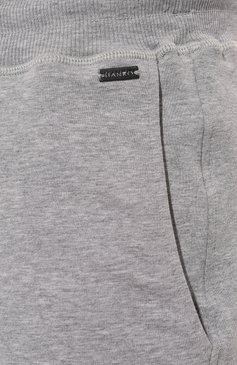 Мужские хлопковые шорты HANRO серого цвета, арт. 075070. | Фото 5 (Кросс-КТ: домашняя одежда; Материал сплава: Проставлено; Нос: Не проставлено; Материал внешний: Хлопок)