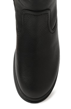 Мужские кожаные сапоги ALDO BRUE черного цвета, арт. AB5571 | Фото 6 (Материал утеплителя: Натуральный мех; Материал сплава: Проставлено; Подошва: Массивная; Драгоценные камни: Проставлено; Мужское Кросс-КТ: Сапоги-обувь)