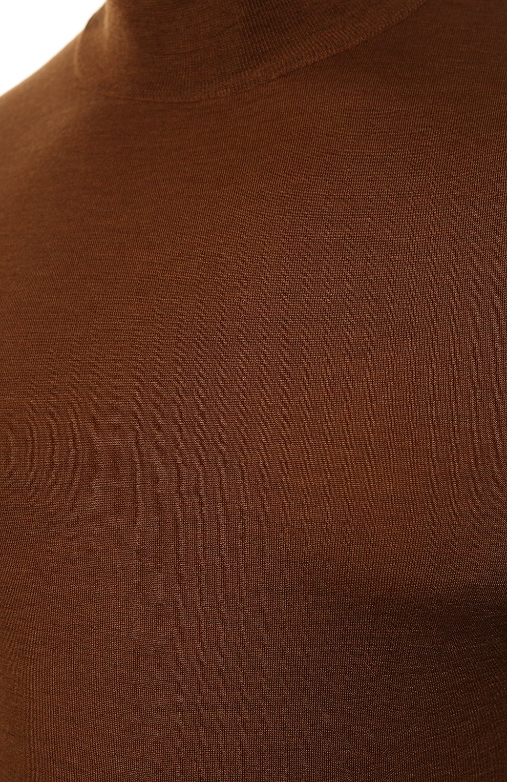 Мужской шерстяная водолазка LORO PIANA светло-коричневого цвета, арт. FAI8084 | Фото 5 (Материал внешний: Шерсть; Рукава: Длинные; Принт: Без принта; Длина (для топов): Стандартные; Региональные ограничения белый список (Axapta Mercury): RU; Материал сплава: Проставлено; Мужское Кросс-КТ: Водолазка-одежда; Драгоценные камни: Проставлено)