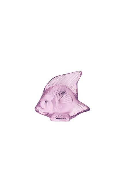 Фигурка fish LALIQUE розового цвета, арт. 3002800 | Фото 1 (Статус проверки: Проверена категория; Интерьер_коллекция: Fish; Ограничения дос тавки: fragile-2)