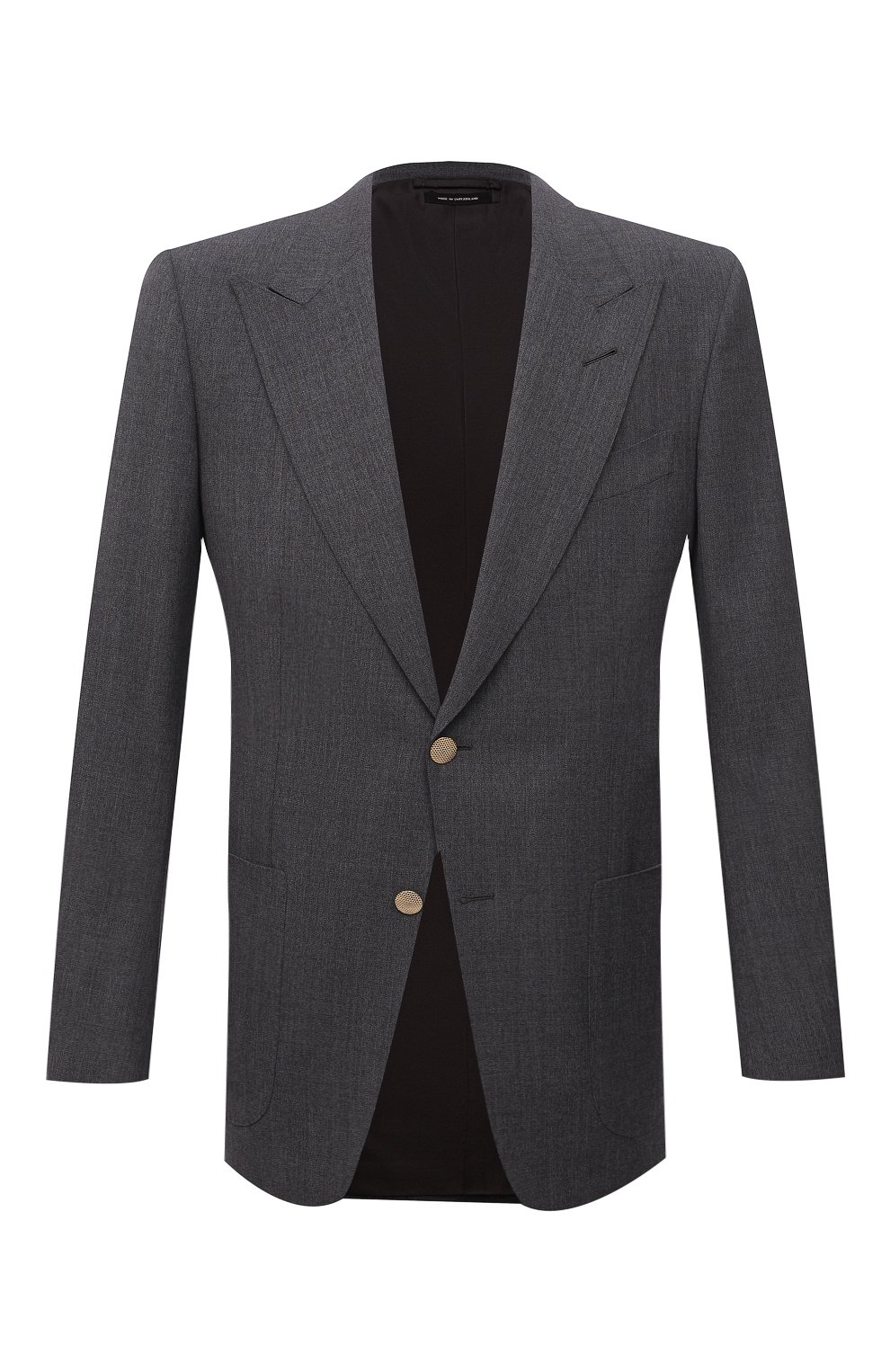 Шерстяной пиджак Tom Ford Серый Q22R70/11HA40 5614398