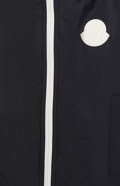 Детского ветровка с капюшоном MONCLER ENFANT синего цвета, арт. E1-951-42104-05-68352 | Фото 3 (Кросс-КТ НВ: Ветровка; Статус проверки: Проверено, Проверена категория; Материал подклада: Хлопок; Ростовка одежда: 12 мес | 80 см, 18 мес | 86 см)