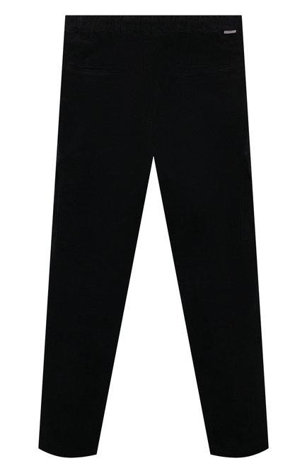 Детские хлопковые брюки PAOLO PECORA MILANO темно-синего цвета, арт. PP3436/6A-12A | Фото 2 (Материал внешний: Хлопок; Нос: Не проставлено; Материал сплава: Проставлено)