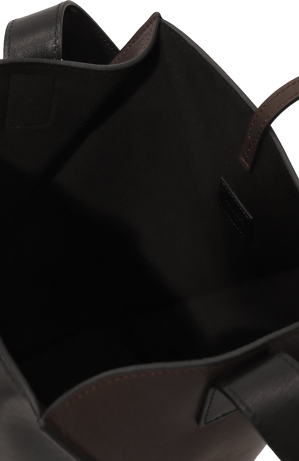 Женский сумка-тоут swirl YUZEFI черного цвета, арт. YUZSS23-HB-ST-L005 | Фото 5 (Сумки-технические: Сумки-шопперы; Размер: medium; Материал: Натуральная кожа; Материал сплава: Проставлено; Драгоценные камни: Проставлено)