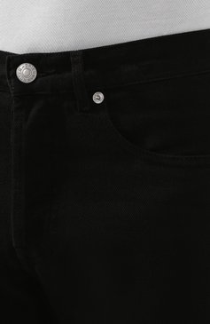 Мужские джинсы DRIES VAN NOTEN черного цвета, арт. 201-22412-9395 | Фото 5 (Силуэт М (брюки): Прямые; Кросс-КТ: Деним; Длина (брюки, джинсы): Стандартные; Материал внешний: Хлопок)