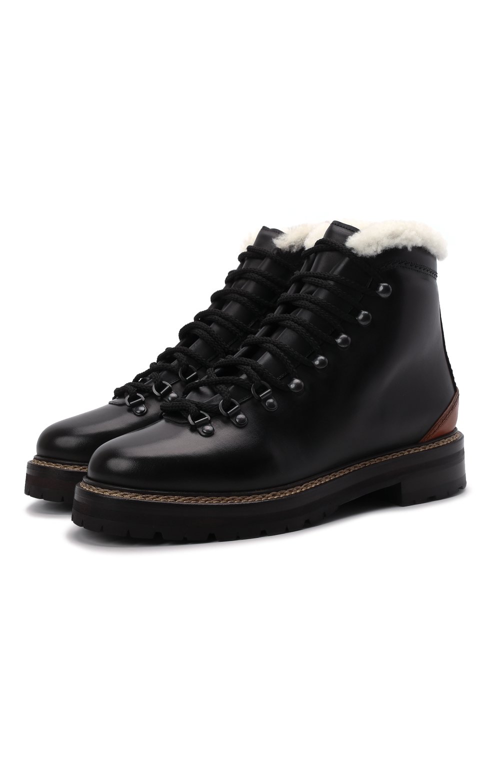 Кожаные ботинки Ralph Lauren 800873586