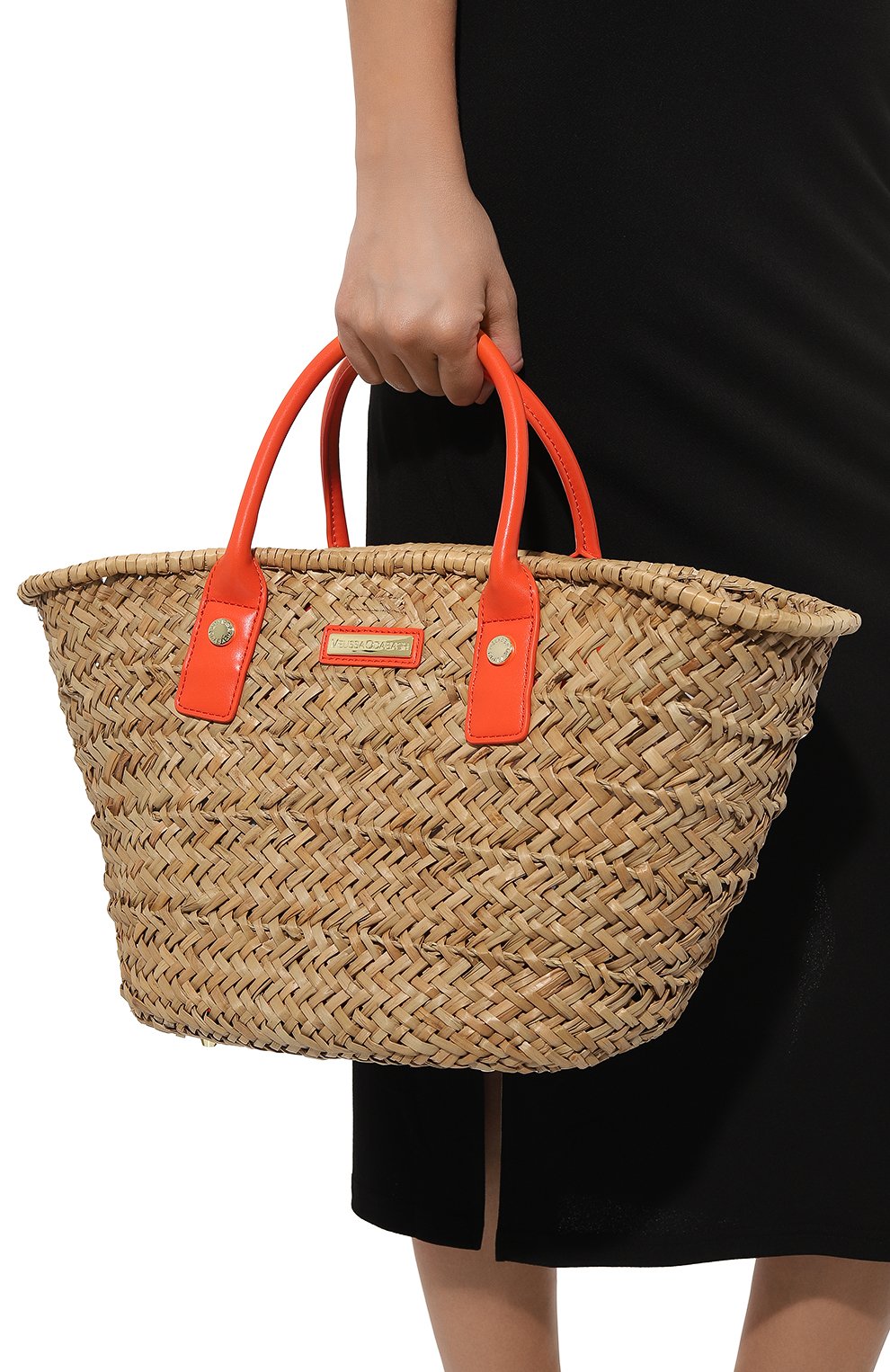 Женская сумка-тоут corsica MELISSA ODABASH бежевого цвета, арт. C0RSICA | Фото 2 (Женское Кросс-КТ: Сумка-пляжные сумки; Материал сплава: Проставлено; Материал: Растительное волокно; Драгоценные камни: Проставлено; Размер: large)