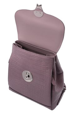 Женский рюкзак ricky из кожи аллигатора RALPH LAUREN светло-розового цвета, арт. 435867829/AMIS | Фото 5 (Материал: Экзотическая кожа; Размер: medium; Стили: Кэжуэл)