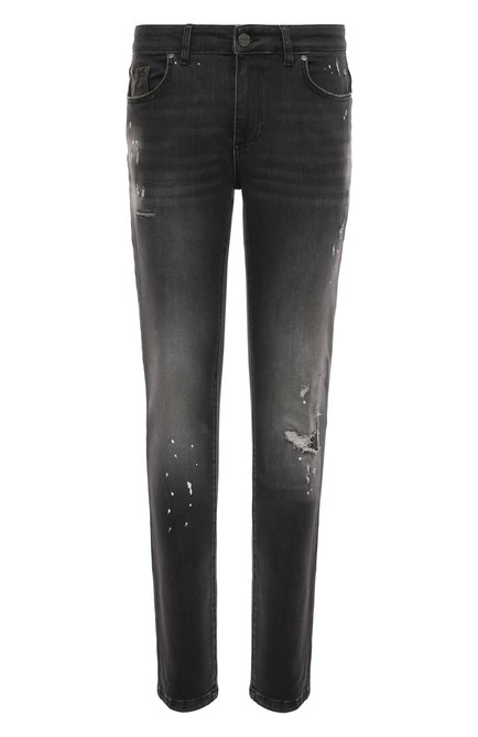 Мужские джинсы RH45 темно-серого цвета, арт. REN 0D10 M | Фото 1 (Материал сплава: Проставлено; Драгоценные камни: Проставлено; Материал внешний: Хлопок; Длина (брюки, джинсы): Стандартные)