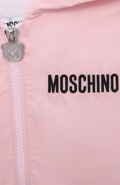Детского ветровка MOSCHINO светло-розового цвета, арт. MMS01L/L3A39/9-12M | Фото 3 (Кросс-КТ НВ: Ветровка)