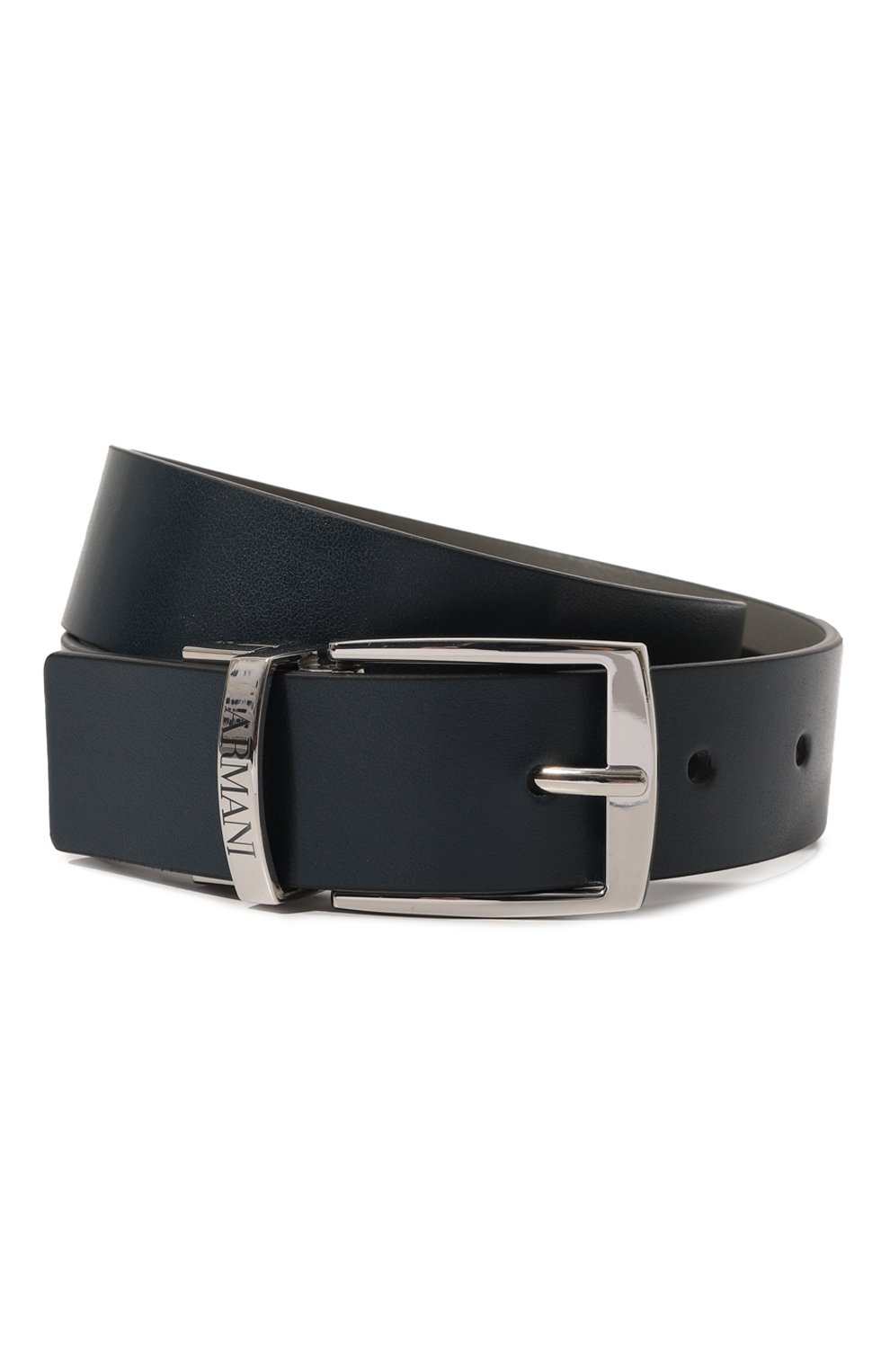 Детский ремень EMPORIO ARMANI темно-синего цвета, арт. 401520/3R560 | Фото 1 (Региональные ограничения белый список (Axapta Mercury): Не проставлено; Материал сплава: Проставлено; Нос: Не проставлено; Материал: Пластик)