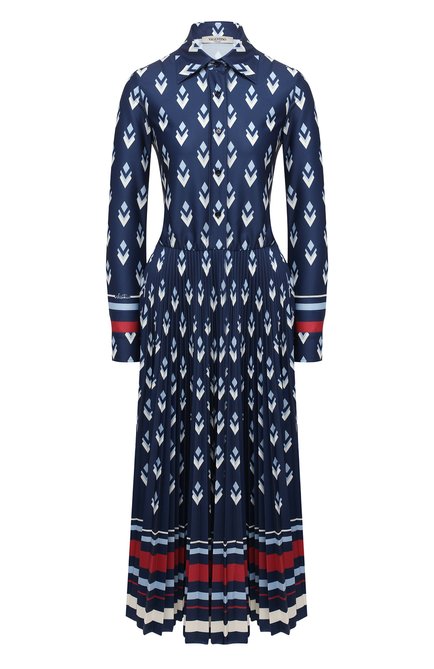 Женское платье VALENTINO синего цвета по цене 229000 руб., арт. UB3MJ02E5NA | Фото 1