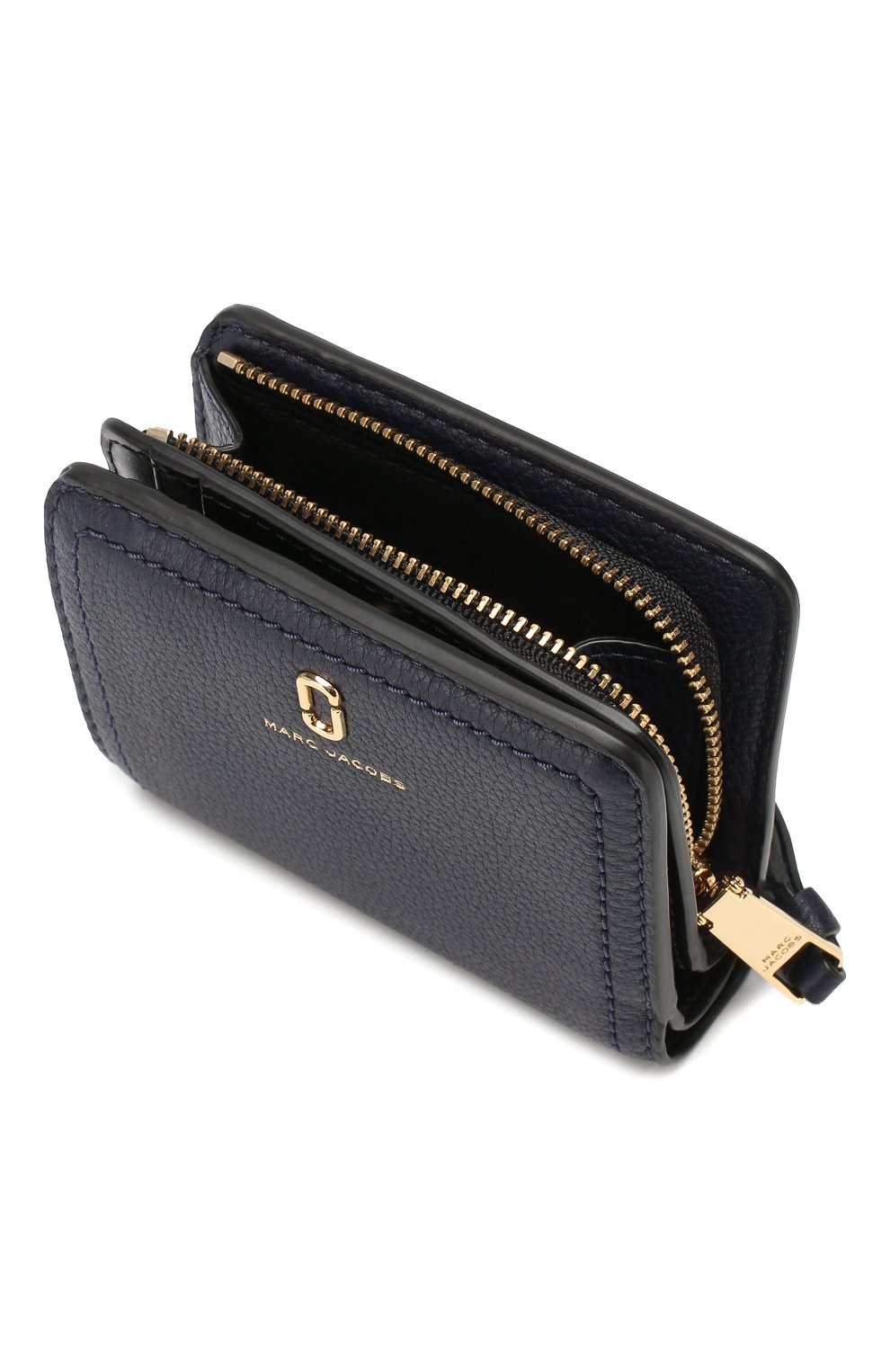 Женские кожаный кошелек MARC JACOBS (THE) темно-синего цвета, арт. M0015122 | Фото 3 (Материал: Натуральная кожа; Кросс-КТ: другое; Статус проверки: Проверена категория)